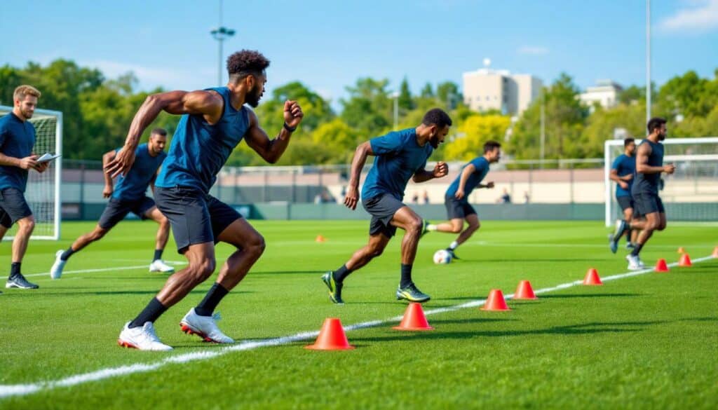 découvrez des exercices et un programme efficace de préparation physique pour le football afin d'améliorer votre endurance, force et agilité sur le terrain.