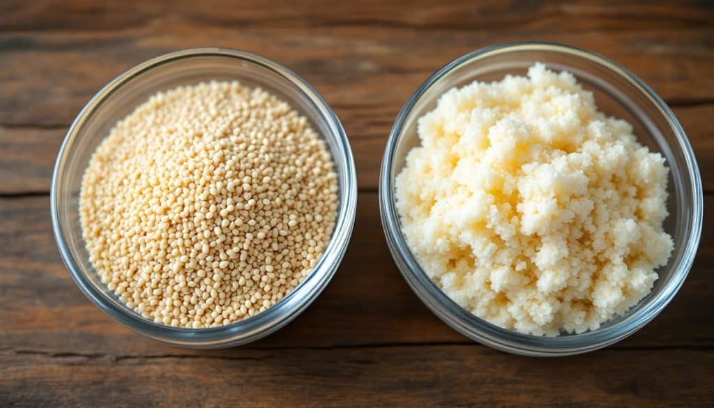 découvrez la teneur en calories du quinoa cru et cuit pour 100 grammes, une donnée essentielle pour une alimentation équilibrée.